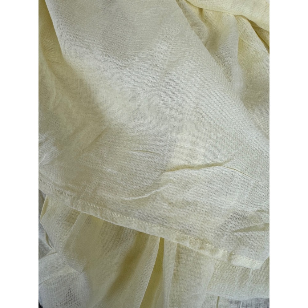 Millie Mackintosh x Pitusa Yellow Embroidered Cotton Gauze Maxi Dress II - Picture 5 of 7